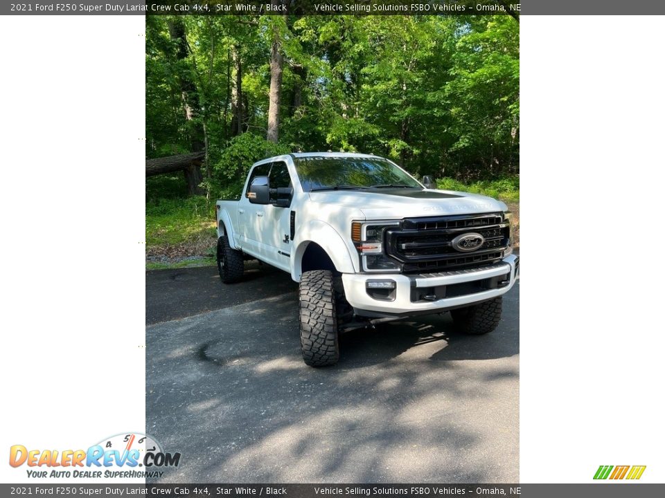 2021 Ford F250 Super Duty Lariat Crew Cab 4x4 Star White / Black Photo #14