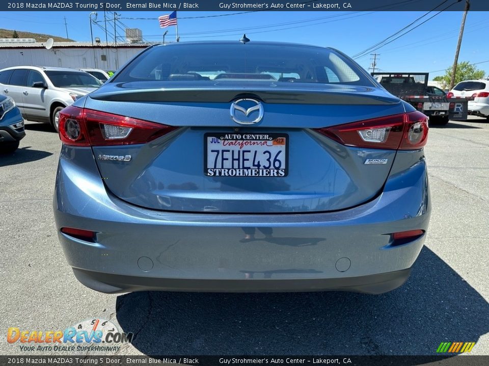 2018 Mazda MAZDA3 Touring 5 Door Eternal Blue Mica / Black Photo #5