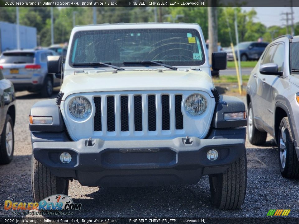 2020 Jeep Wrangler Unlimited Sport 4x4 Bright White / Black Photo #2