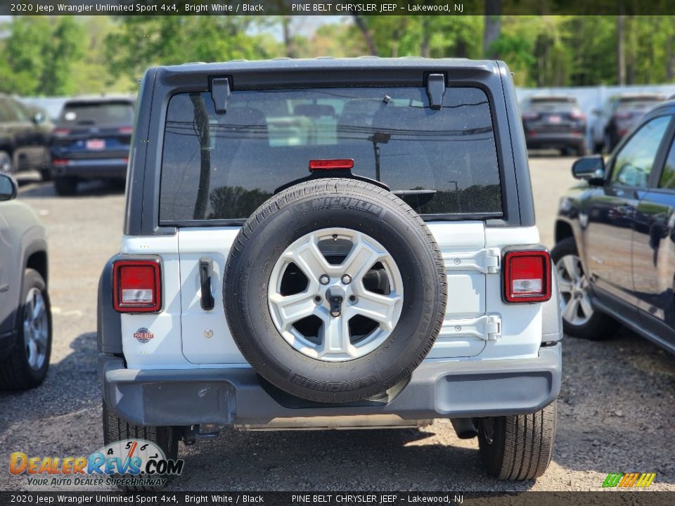 2020 Jeep Wrangler Unlimited Sport 4x4 Bright White / Black Photo #4