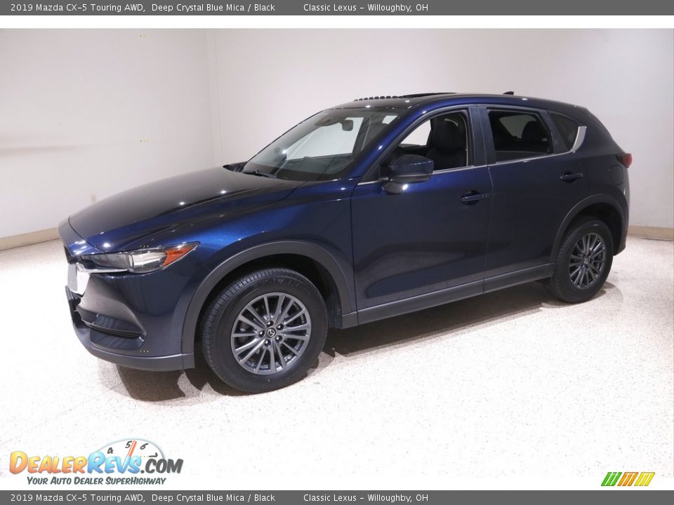 2019 Mazda CX-5 Touring AWD Deep Crystal Blue Mica / Black Photo #3