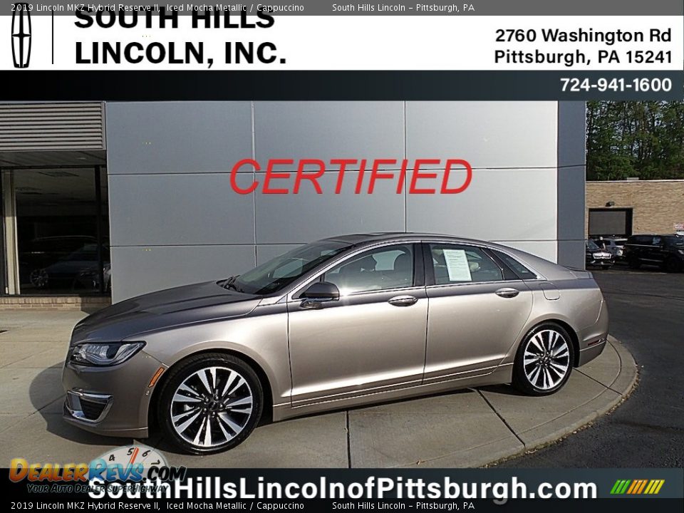 2019 Lincoln MKZ Hybrid Reserve II Iced Mocha Metallic / Cappuccino Photo #1