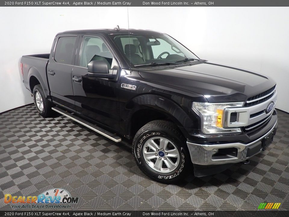 2020 Ford F150 XLT SuperCrew 4x4 Agate Black / Medium Earth Gray Photo #3