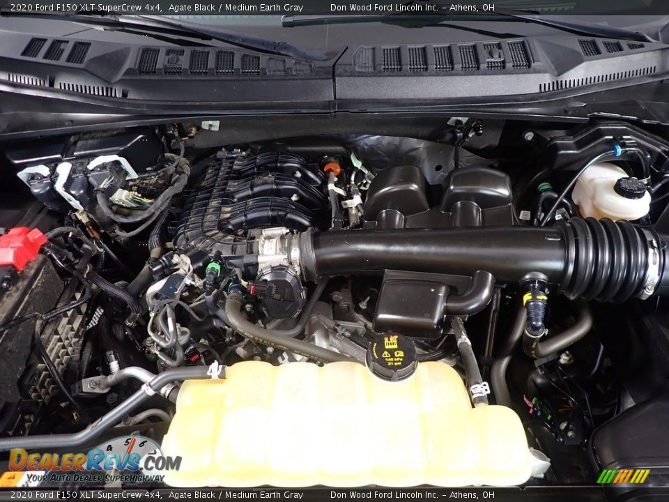 2020 Ford F150 XLT SuperCrew 4x4 Agate Black / Medium Earth Gray Photo #7