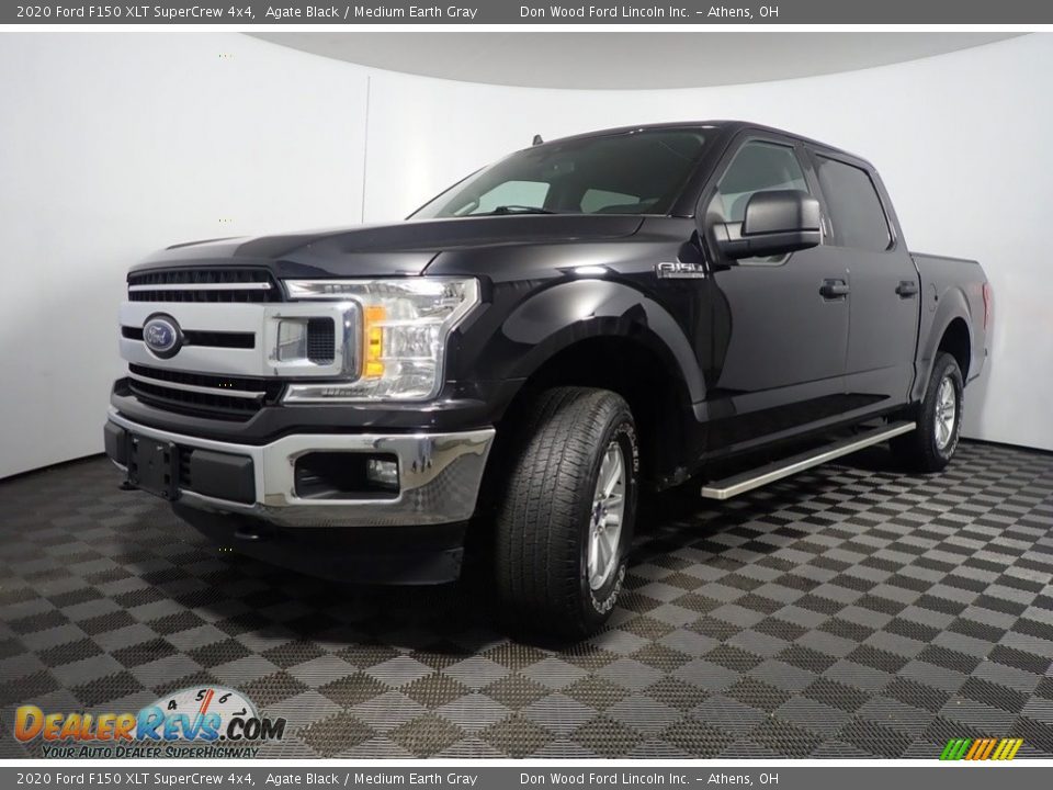 2020 Ford F150 XLT SuperCrew 4x4 Agate Black / Medium Earth Gray Photo #8