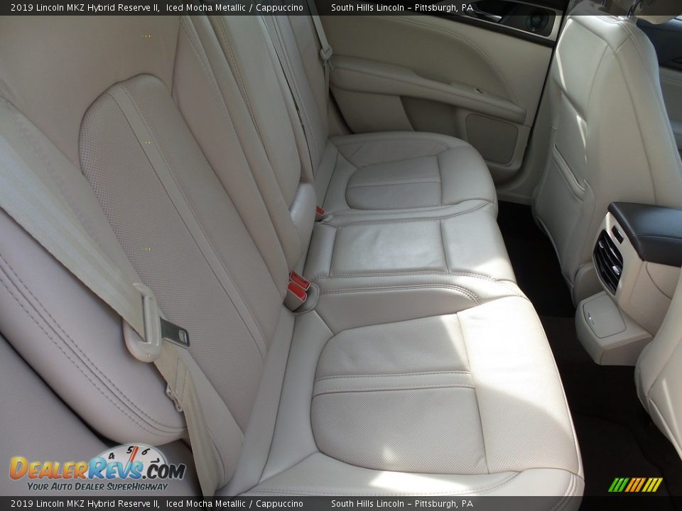 Rear Seat of 2019 Lincoln MKZ Hybrid Reserve II Photo #14