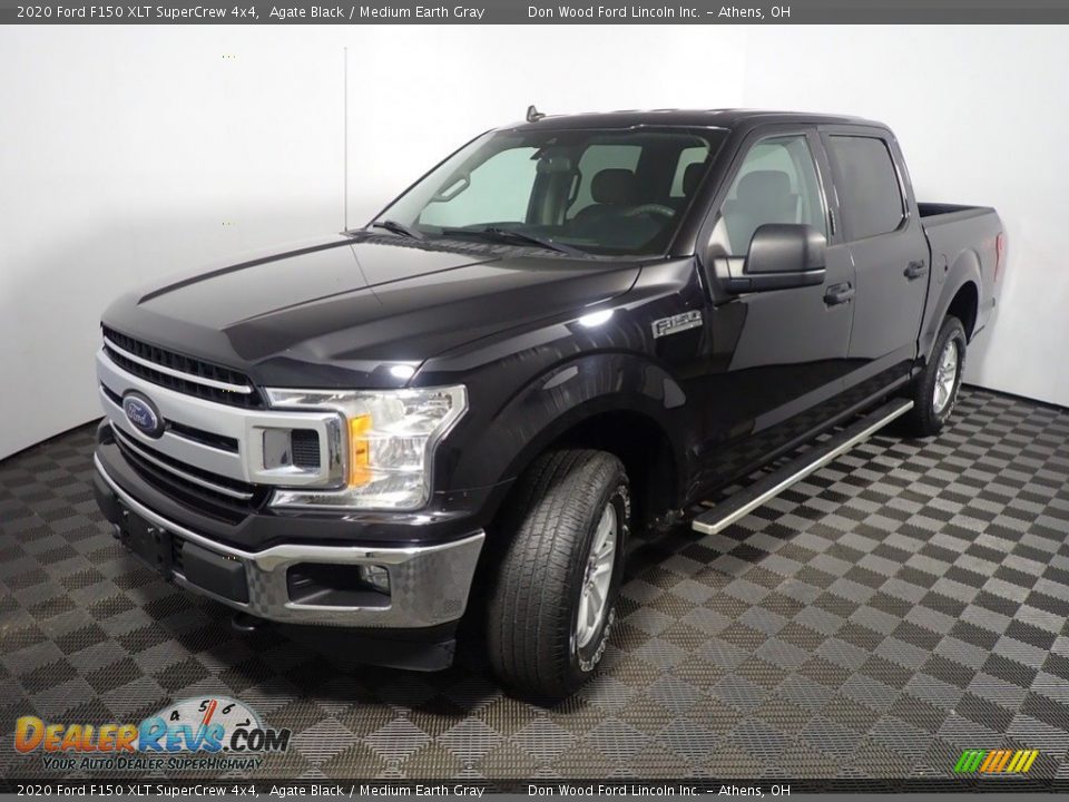 2020 Ford F150 XLT SuperCrew 4x4 Agate Black / Medium Earth Gray Photo #9
