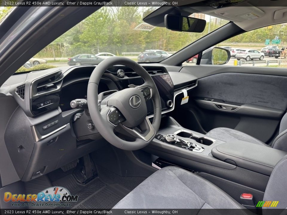 Dapple Gray/Black Interior - 2023 Lexus RZ 450e AWD Luxury Photo #2
