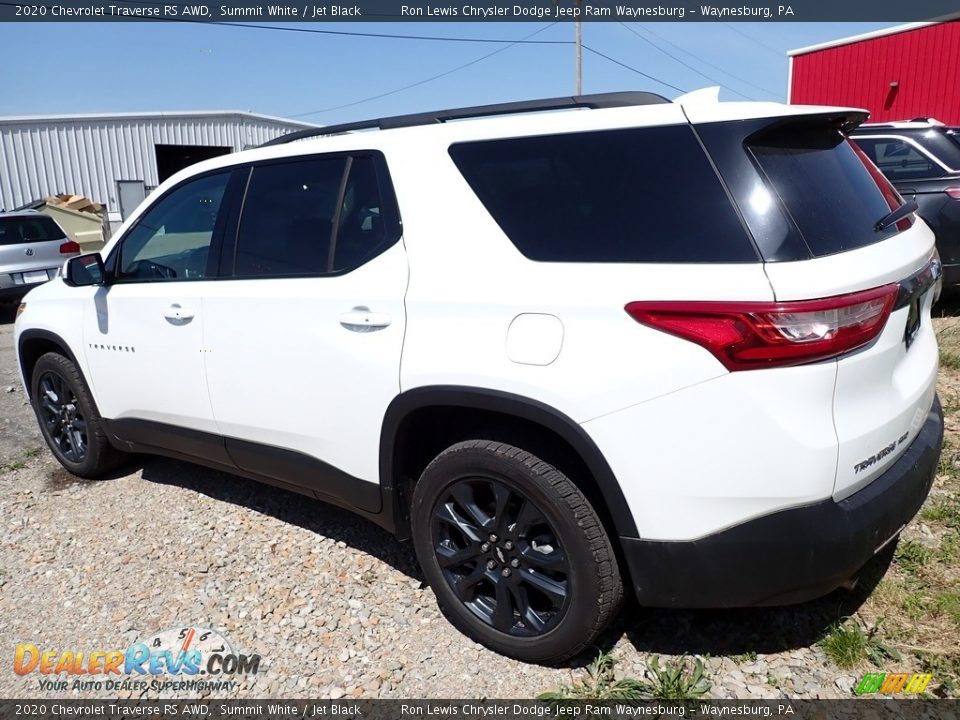 2020 Chevrolet Traverse RS AWD Summit White / Jet Black Photo #2