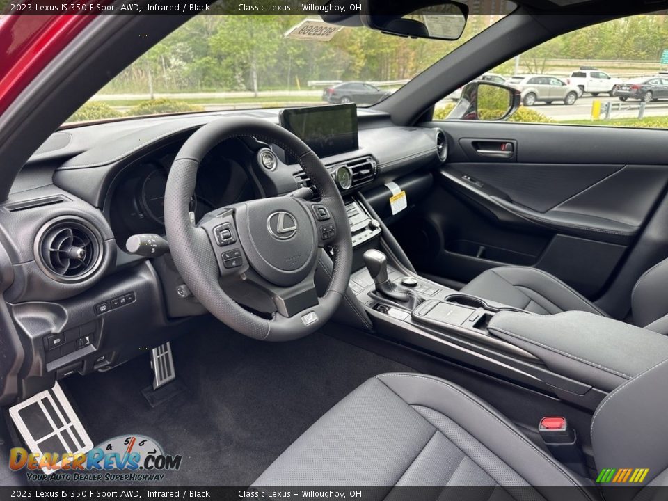 Black Interior - 2023 Lexus IS 350 F Sport AWD Photo #2