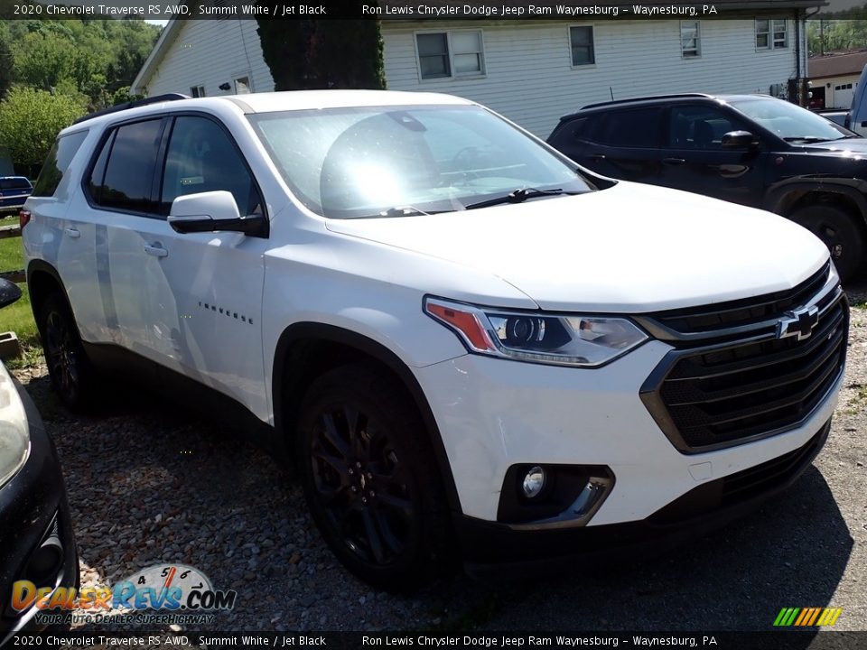 2020 Chevrolet Traverse RS AWD Summit White / Jet Black Photo #4