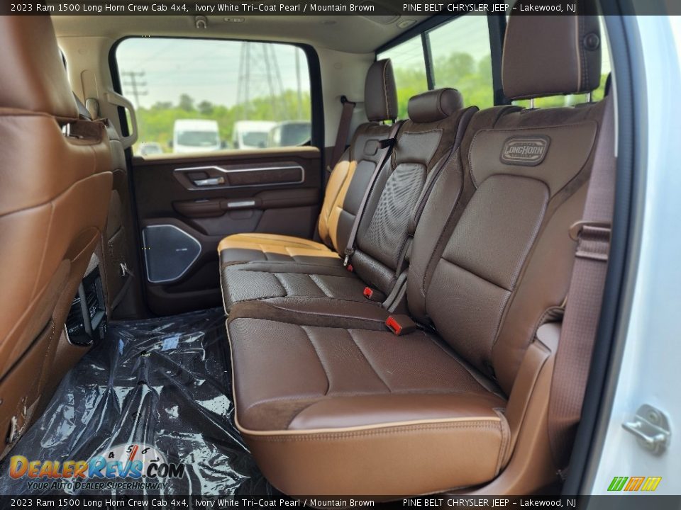 Rear Seat of 2023 Ram 1500 Long Horn Crew Cab 4x4 Photo #7