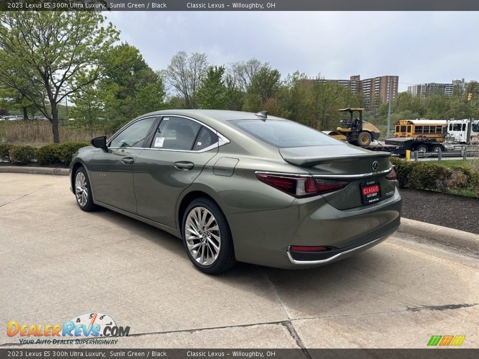 2023 Lexus ES 300h Ultra Luxury Sunlit Green / Black Photo #4