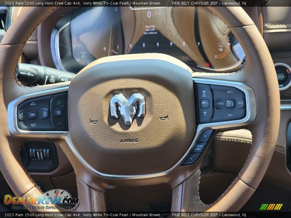 2023 Ram 1500 Long Horn Crew Cab 4x4 Steering Wheel Photo #10