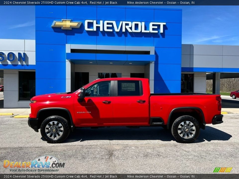 Red Hot 2024 Chevrolet Silverado 2500HD Custom Crew Cab 4x4 Photo #1