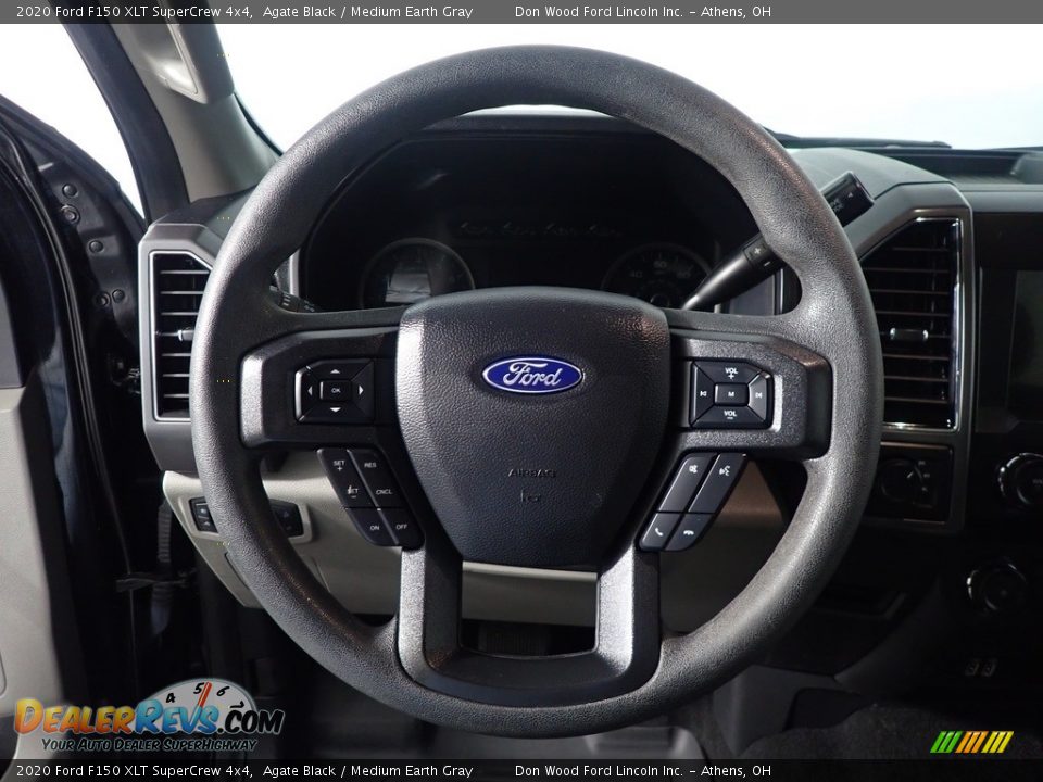 2020 Ford F150 XLT SuperCrew 4x4 Agate Black / Medium Earth Gray Photo #25
