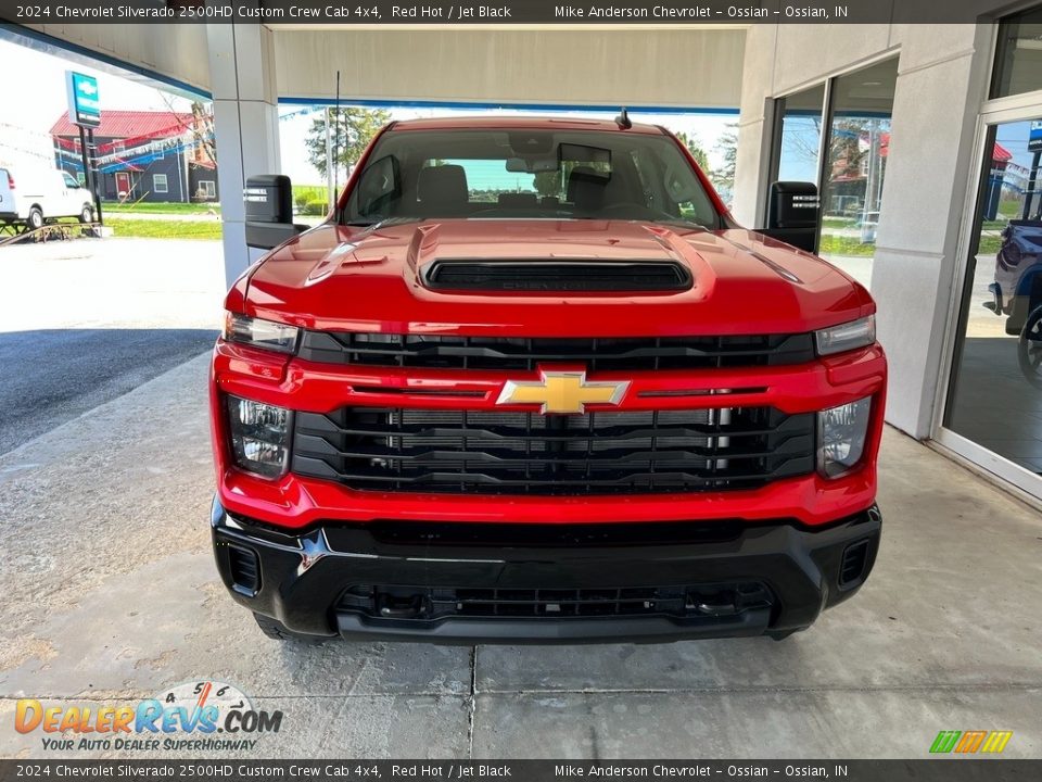 2024 Chevrolet Silverado 2500HD Custom Crew Cab 4x4 Red Hot / Jet Black Photo #3