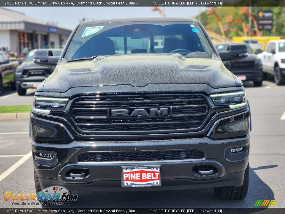 2023 Ram 1500 Limited Crew Cab 4x4 Diamond Black Crystal Pearl / Black Photo #2