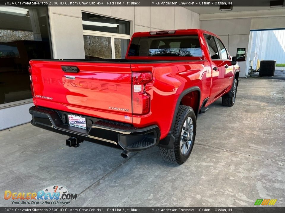 2024 Chevrolet Silverado 2500HD Custom Crew Cab 4x4 Red Hot / Jet Black Photo #7