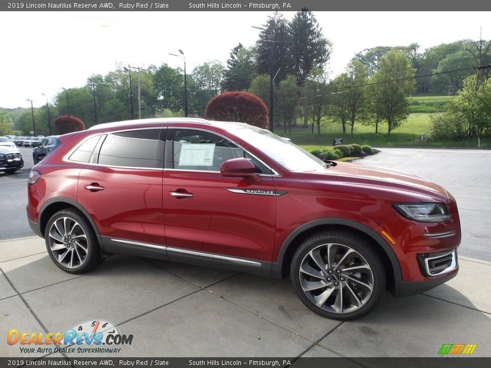 2019 Lincoln Nautilus Reserve AWD Ruby Red / Slate Photo #7