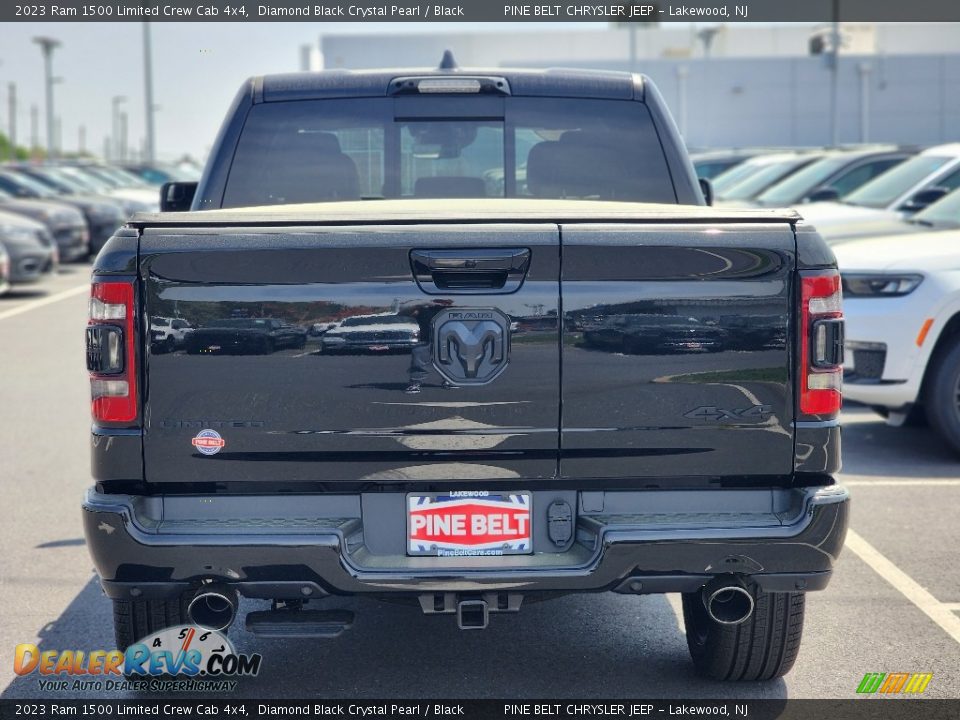 2023 Ram 1500 Limited Crew Cab 4x4 Diamond Black Crystal Pearl / Black Photo #6