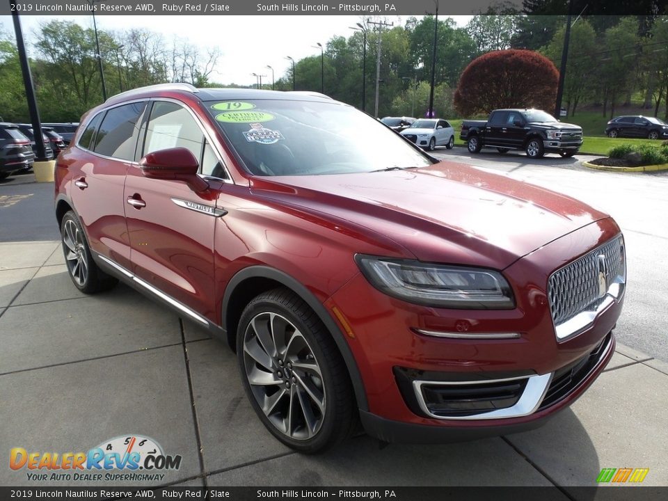 2019 Lincoln Nautilus Reserve AWD Ruby Red / Slate Photo #8