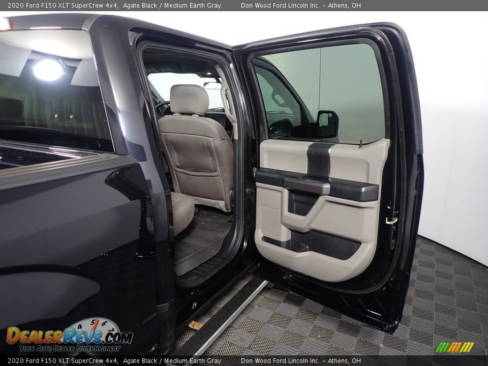 2020 Ford F150 XLT SuperCrew 4x4 Agate Black / Medium Earth Gray Photo #35