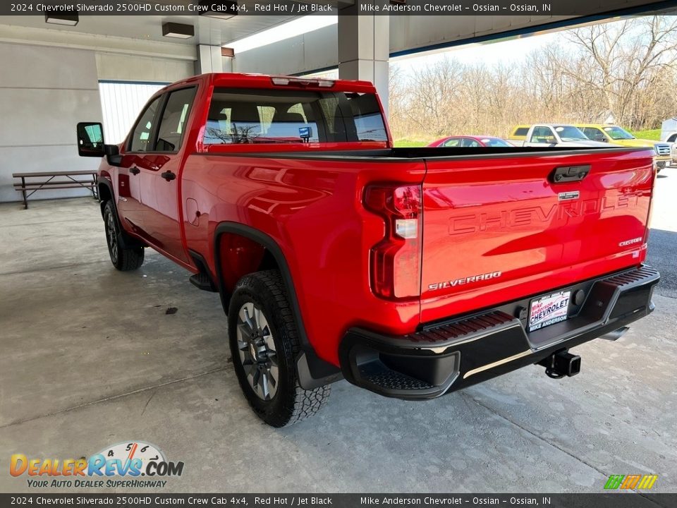 2024 Chevrolet Silverado 2500HD Custom Crew Cab 4x4 Red Hot / Jet Black Photo #10