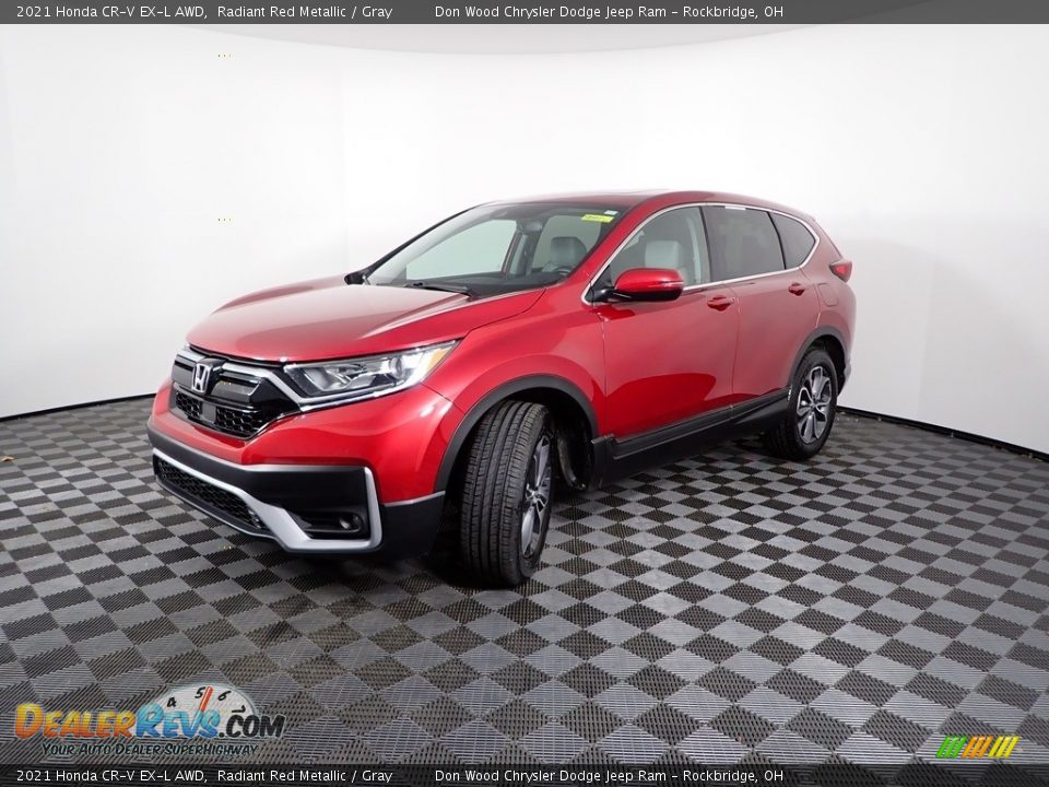 2021 Honda CR-V EX-L AWD Radiant Red Metallic / Gray Photo #7
