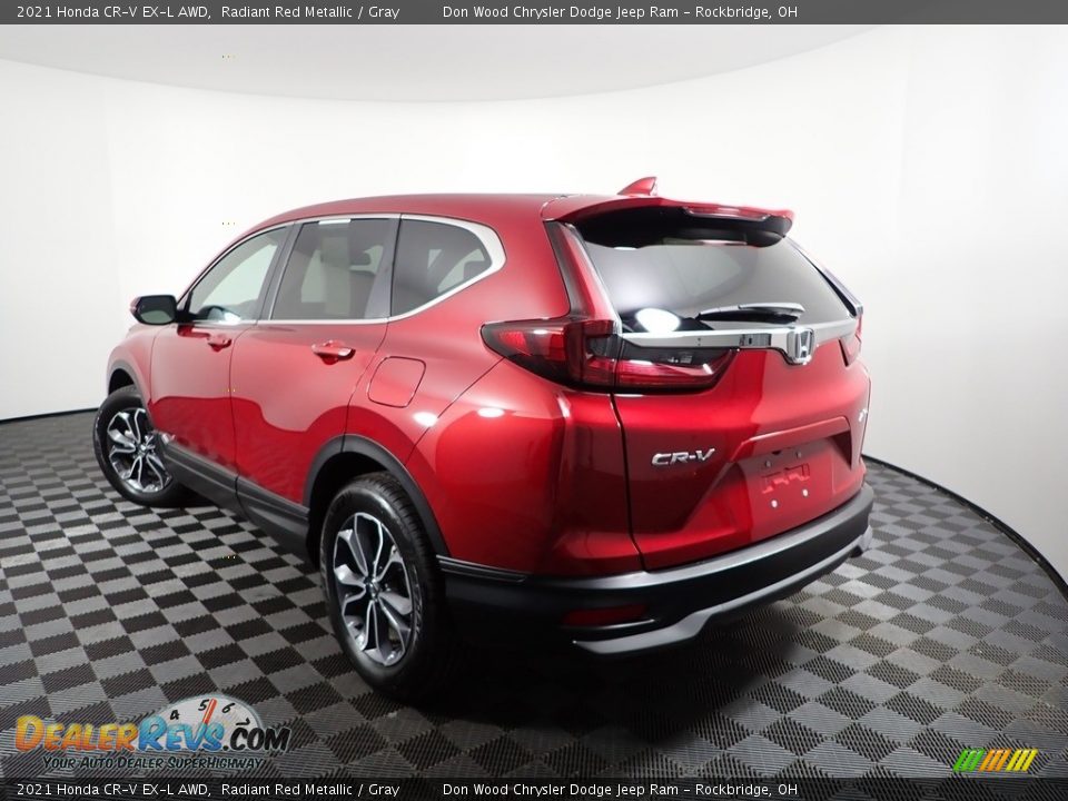 2021 Honda CR-V EX-L AWD Radiant Red Metallic / Gray Photo #8