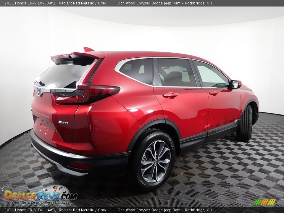 2021 Honda CR-V EX-L AWD Radiant Red Metallic / Gray Photo #12