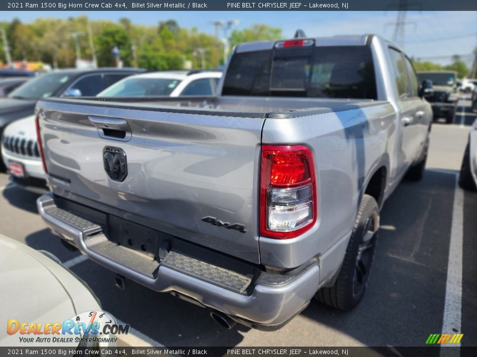 2021 Ram 1500 Big Horn Crew Cab 4x4 Billet Silver Metallic / Black Photo #3