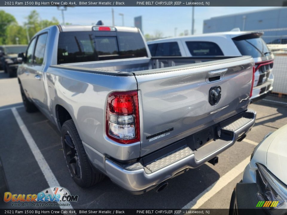 2021 Ram 1500 Big Horn Crew Cab 4x4 Billet Silver Metallic / Black Photo #4