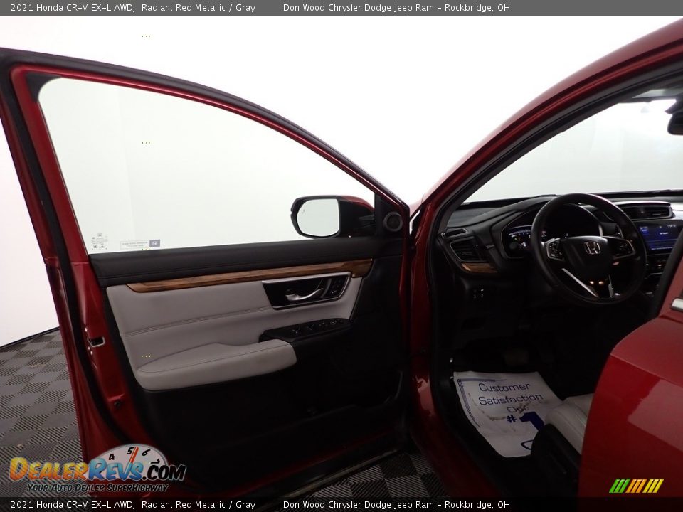 2021 Honda CR-V EX-L AWD Radiant Red Metallic / Gray Photo #13