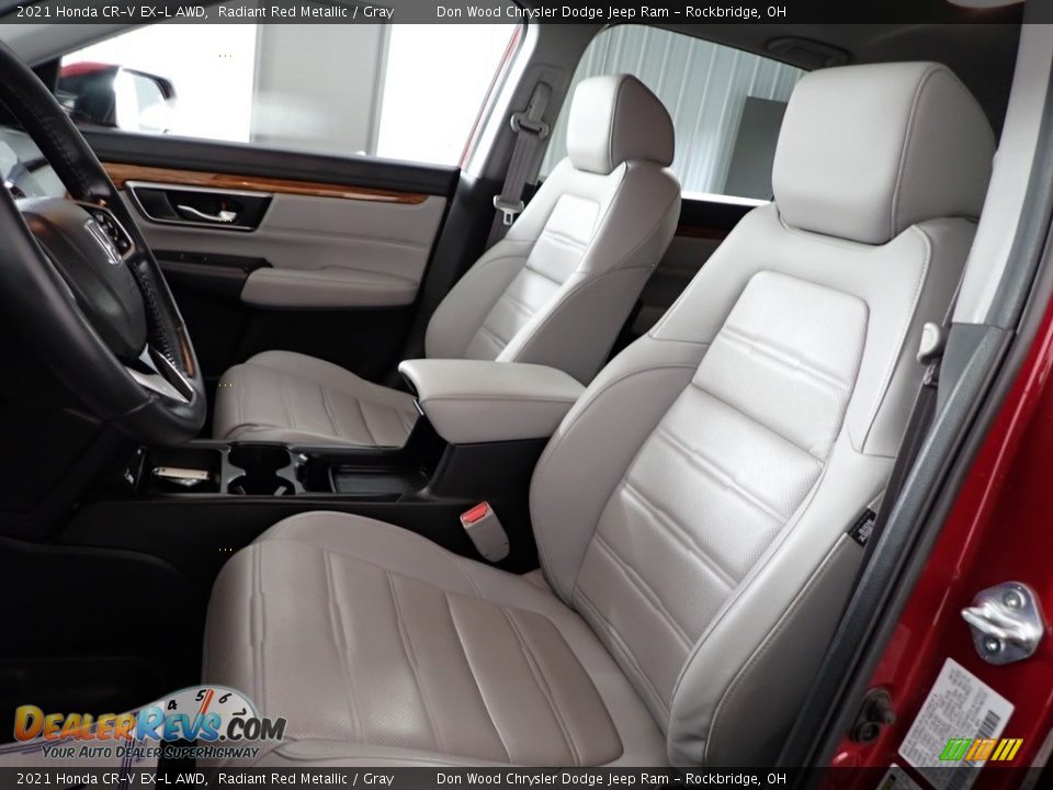 2021 Honda CR-V EX-L AWD Radiant Red Metallic / Gray Photo #16