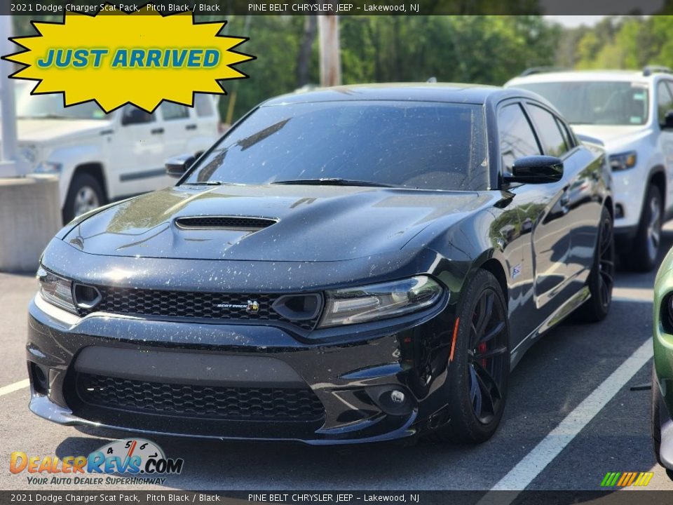 2021 Dodge Charger Scat Pack Pitch Black / Black Photo #1