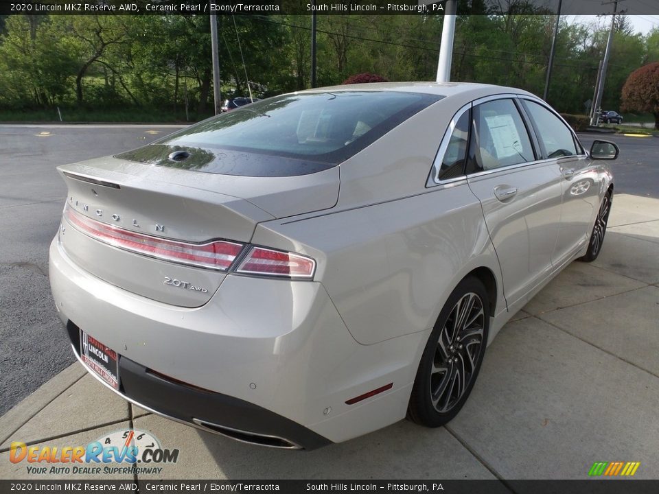 2020 Lincoln MKZ Reserve AWD Ceramic Pearl / Ebony/Terracotta Photo #6