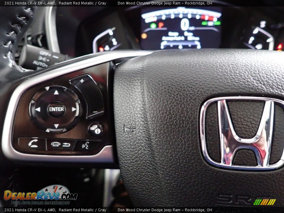2021 Honda CR-V EX-L AWD Radiant Red Metallic / Gray Photo #18