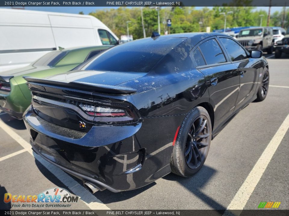 2021 Dodge Charger Scat Pack Pitch Black / Black Photo #3