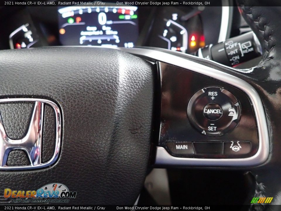 2021 Honda CR-V EX-L AWD Radiant Red Metallic / Gray Photo #19