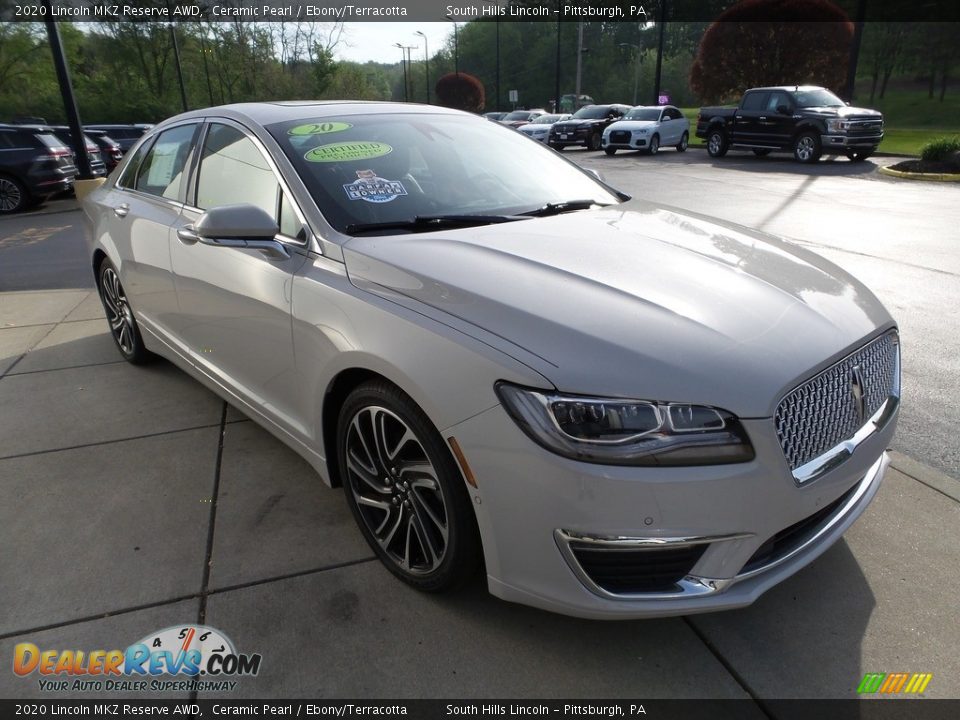 2020 Lincoln MKZ Reserve AWD Ceramic Pearl / Ebony/Terracotta Photo #8