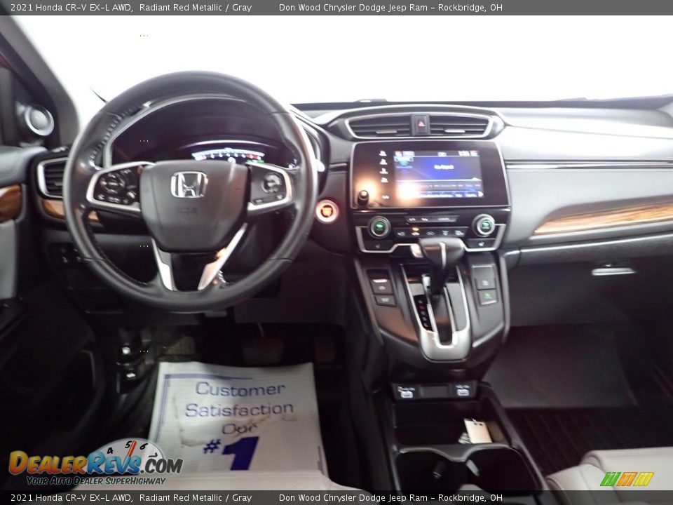 2021 Honda CR-V EX-L AWD Radiant Red Metallic / Gray Photo #27