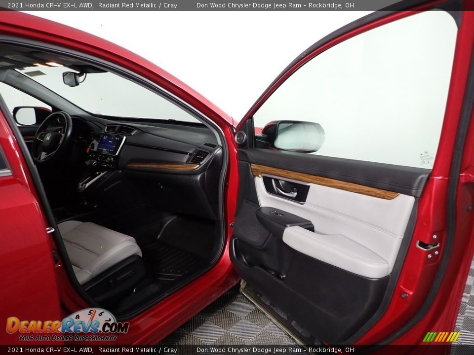 2021 Honda CR-V EX-L AWD Radiant Red Metallic / Gray Photo #28