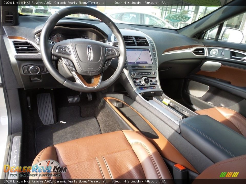 Ebony/Terracotta Interior - 2020 Lincoln MKZ Reserve AWD Photo #17