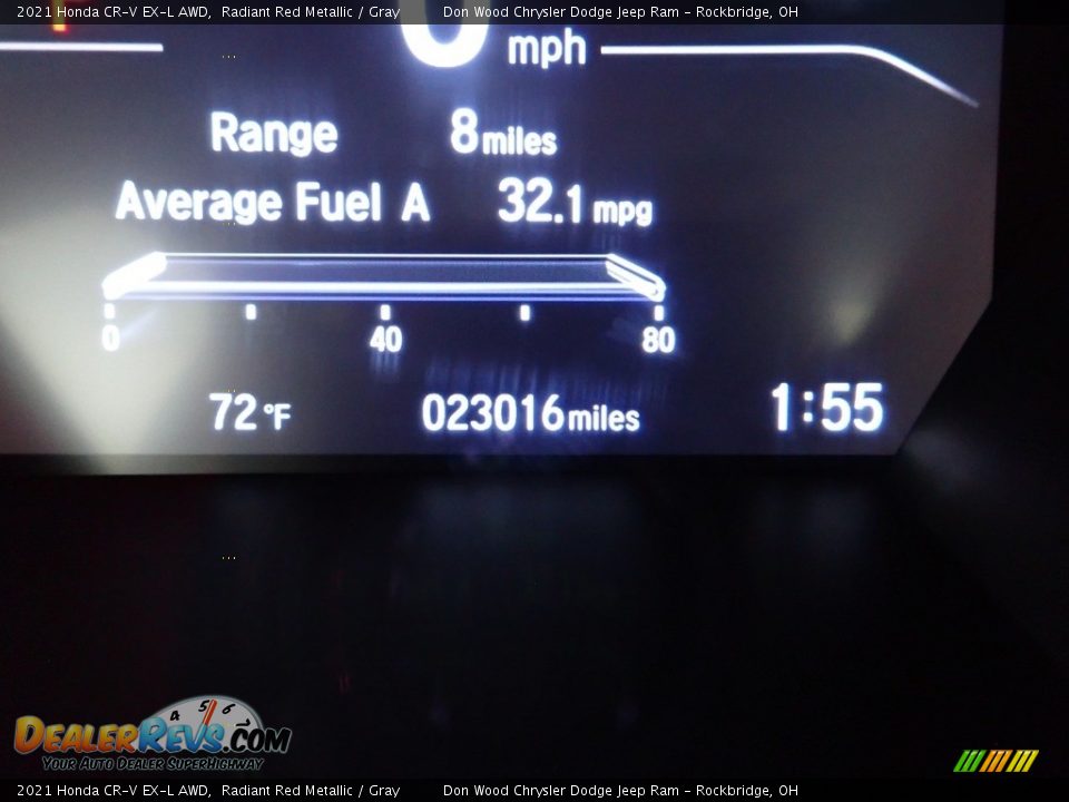 2021 Honda CR-V EX-L AWD Radiant Red Metallic / Gray Photo #33