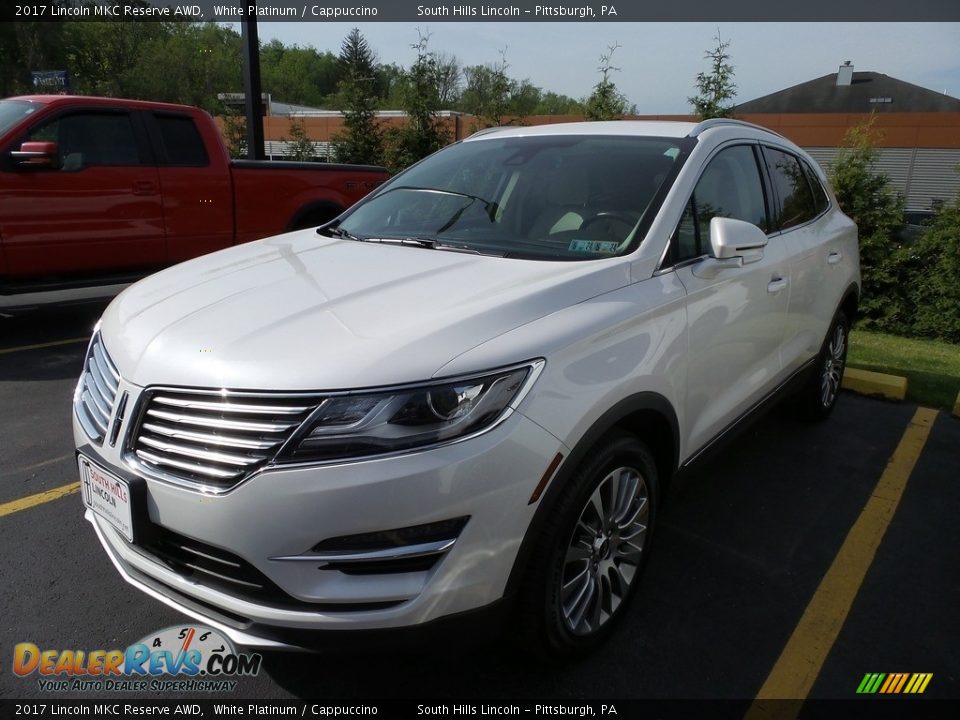 2017 Lincoln MKC Reserve AWD White Platinum / Cappuccino Photo #1