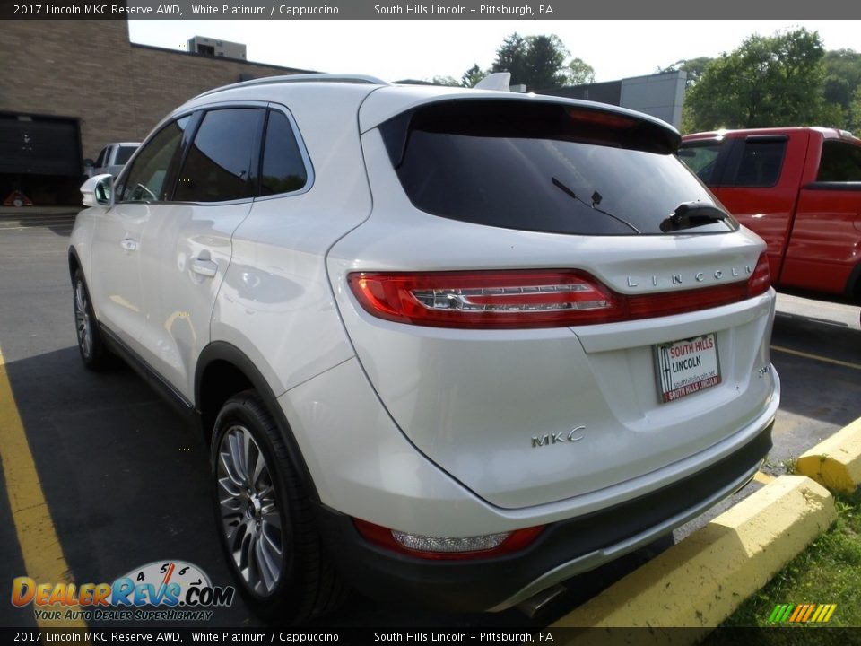 2017 Lincoln MKC Reserve AWD White Platinum / Cappuccino Photo #2