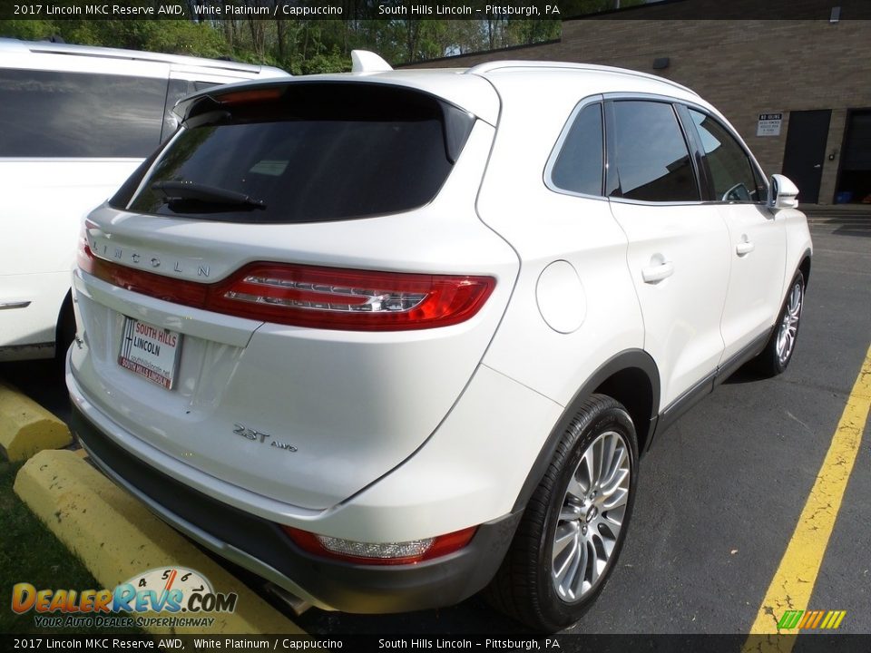 2017 Lincoln MKC Reserve AWD White Platinum / Cappuccino Photo #4