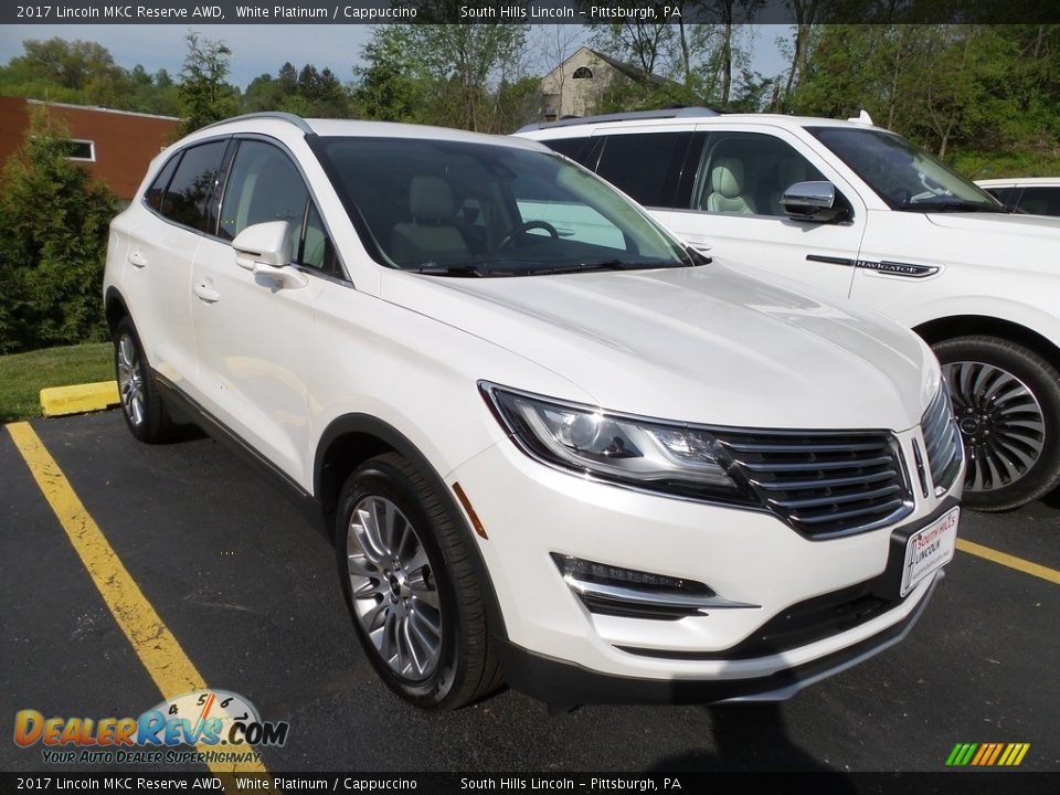 2017 Lincoln MKC Reserve AWD White Platinum / Cappuccino Photo #5