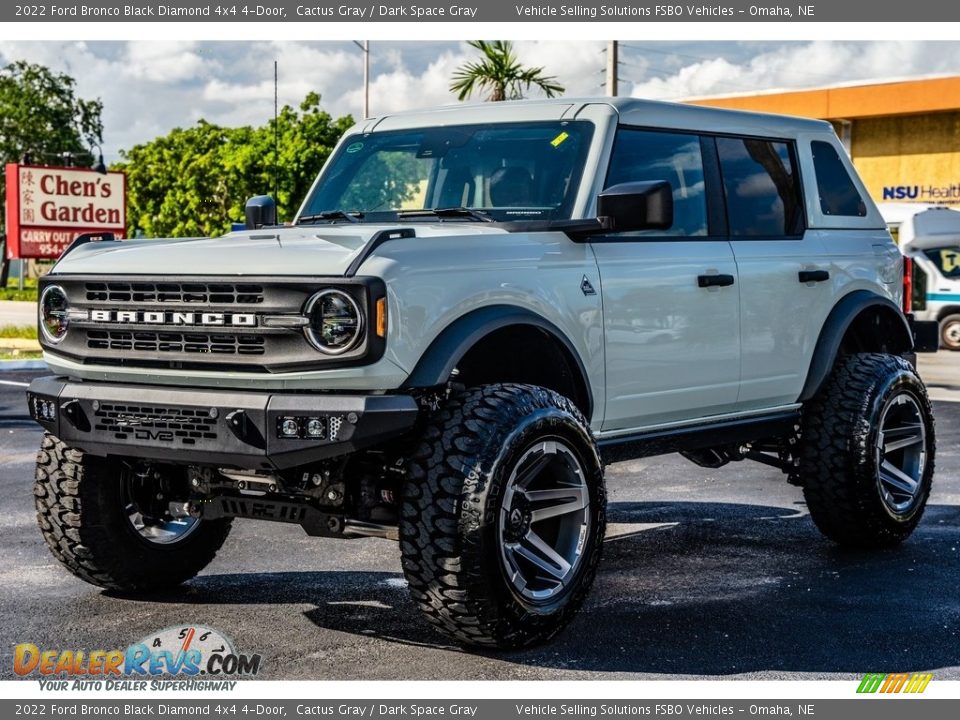 2022 Ford Bronco Black Diamond 4x4 4-Door Cactus Gray / Dark Space Gray Photo #12